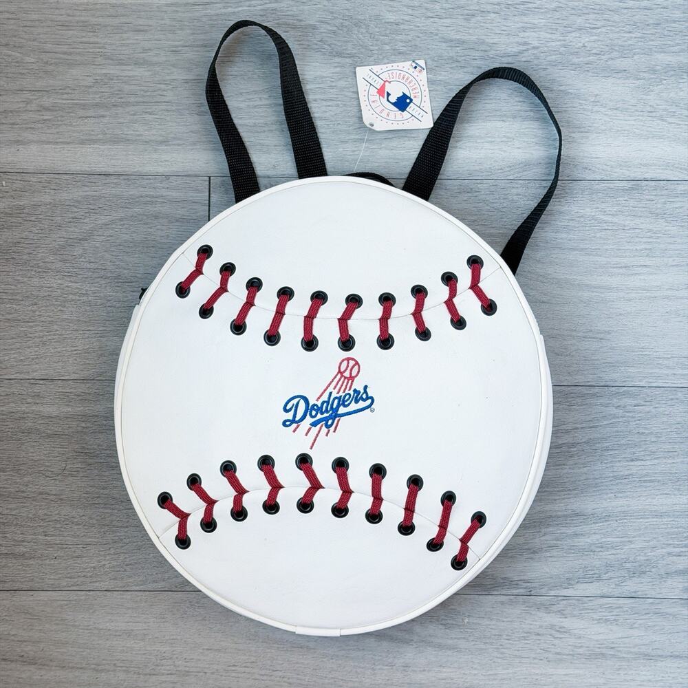Vintage 90s Dodgers Backpack Seat Cover Official MLB Collectible Memorabilia NWT